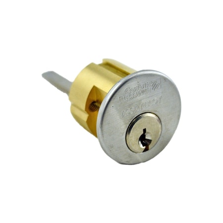 Corbin Russwin Conventional 6 Pin Rim Cylinder with 2" Tailpiece and 59D2 Keyway Satin Chrome CR300020062659D2